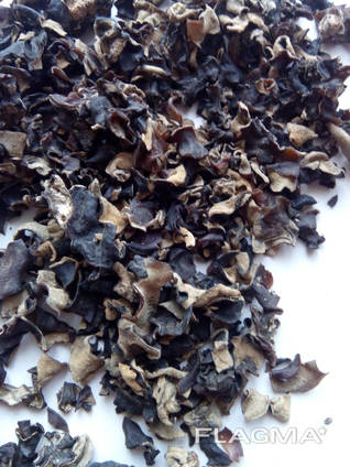 Сушений гриб муер (черный древесный гриб), кусочек 3*5