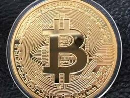 Сувенірна монета Bitcoin