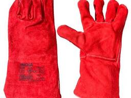 Сварочные краги India с подкладкой, красные (77-015-66)