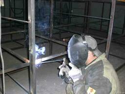 Сварочные работы. Металлоконструкция. Ангар. Навес. Фермы