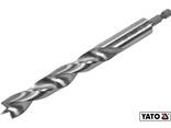 Свердло по дереву спіральне Yato Ø16 x 100/60 мм Hex 1/4" Hss 4241 - фото 2