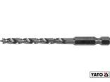 Свердло по дереву спіральне Yato Ø5 x 85/50 мм Hex 1/4" Hss 4241 - фото 3