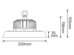 Светильник светодиодный для высоких потолков LED "Herkul-100" 100 W