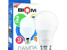Светодиодная лампа Biom BT-515 A65 15w E27 теплый белый