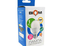Светодиодная лампа BIOM BT-532 А60 12W E27 4500K (Груша) switch dimmable