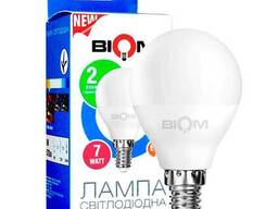 Світлодіодна лампа BIOM BT-566 G45 7W E14 4500K (Куля)