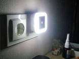Светодиодный светильник подсветка ночник фонарь от сети 220V с датчиком освещенности