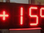 Світлодіодний годинник - термометр 105 х 40 х 5 см LC-04 - фото 2