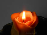 Свічка Троянда (натуральний бджолиний віск), Роза свеча, воскові свічки - фото 1