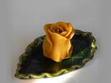 Свічка Троянда (натуральний бджолиний віск), Роза свеча, воскові свічки - фото 3