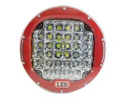 Світлодіодна фара StarLight HP-GZD-088-Red кругла, дальнє точкове біле світло 45W. ..