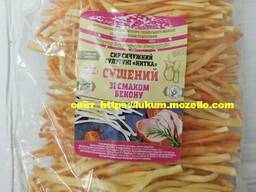 Сыр Сулугуни сушеный со вкусом Бекона 1кг. Сырные снеки