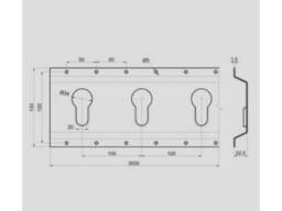 Такелажна рейка (смуга кріплення вантажу) для причепа Takler 3 метри Цинк Італія. ..