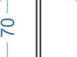 Тавр алюминиевый, 70х50х2,5 мм, АД31