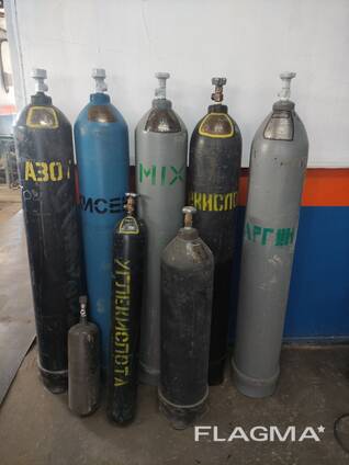Технические газы: кислород, углекислота, аргон, азот, сварочная смесь (MIX)