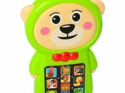 Игрушечный телефон Limo Toy Мишка с песенками и стихами (Зеленый) (M 4052(Green))