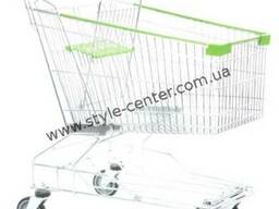 Тележка покупателя с полкой 150л.
