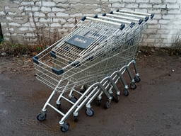 Тележки покупательские б у, Торговые тележки ViZ-В 80 Л. б/у