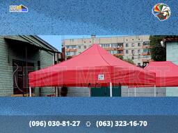 Тент купол 3х3 Cover TM-4 Червоний брезент на китайский торговий намет. Тенти виготовлення