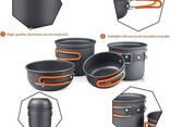 Tentock Походные кастрюли и сковородки 4 в 1 Набор для приготовления пищи на открытом. .. - фото 1