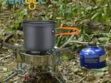 Tentock Походные кастрюли и сковородки 4 в 1 Набор для приготовления пищи на открытом. .. - фото 3