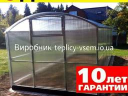 Теплица СКАЗКА ЛУ-14 Винница под Поликарбонат 4мм и Пленку