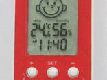 Термометр - гигрометр Dm-3190 с часами - фото 7