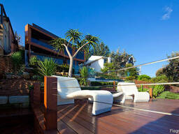 Терраса к дому из термодревесины. Строительство. Код: ТТ-1