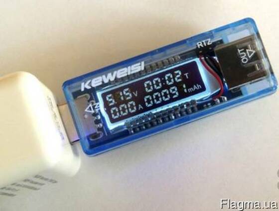 Тестер USB напряжения, тока и емкости аккумулятора Keweisi