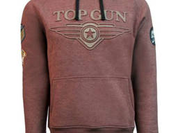 Толстовка Top Gun 3D Logo Hoodie (коричневая)