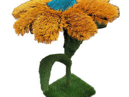 Топіарна фігура квітка з штучної трави 1,5х0,7 м
