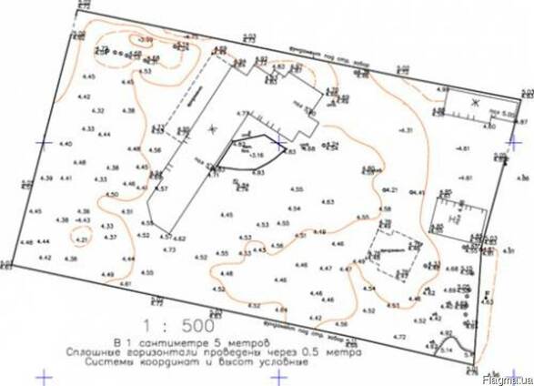 Топографический план 1 500