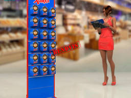 Торговое оборудование стойки Хомка с крючками