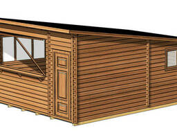 Деревянные киоски разных размеров