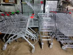 Торговые тележки б у, покупательские тележки б/у