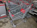 Торговые тележки покупательские с поддоном 80 - 100 б/у, тележки для магазина б у - фото 2