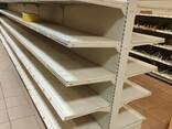 Торгові двохсторонні стелажі бу, стелажі острівні Модерн бу, стелаж двосторонній бу - фото 1