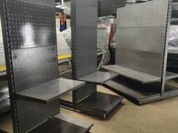 Торговий стелаж перфорація Алюр бу, стелажі металеві торгові бу, перфоровані стелажі бу