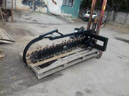 Траншеекопатель, бара на погрузчик экскаватор навесной траншеекопатель