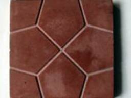 Тротуарная плитка "Солнышко" "Гладкий квадрат" "Шайба"