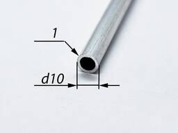 Труба алюмінієва кругла 10х1 мм без покриття ПАС-1020