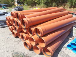 Труба ПВХ для канализации 110, 160, 200, 250, 315, 400, 500