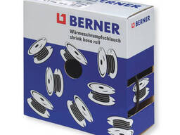Трубки термоусадочные в рулоне Berner 1 м Ø25,4 мм-12,7 мм