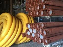 Трубы гофрированные для дренажа и канализации Пайплайф. Киев