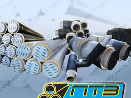 Труби теплоізольовані в ПЕ/СПИРО оболонці, фасонні частини