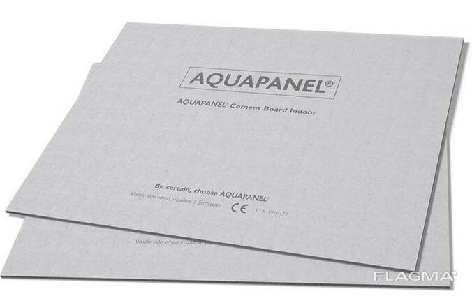 Цементна плита Аквапанель внутрішня/зовнішня 8-24х900х2400 мм в асортименті