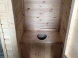 Туалет деревянный разборный - фото 9