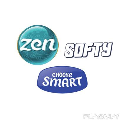 Туалетний папір та рушники високої якості ("Zen", "Smart" та "Softy")
