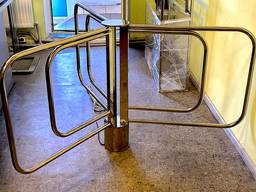 Турникет роторный трехлопастной полуростовой из нержавеющей стали RIO диаметр 1,5м