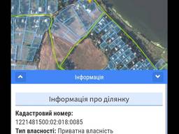 Участок на берегу Суры перед Днепром, Волосское, 75 соток, приватизирован